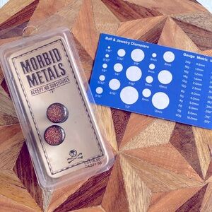 Morbid Metals leopard print gauges size 00